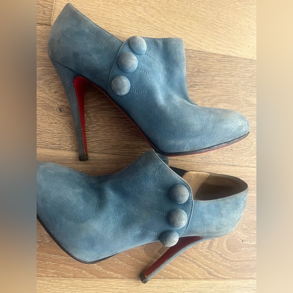 LOUBOUTIN GUC Elegant Blue Women's Shoes Size 39 - Picture 3 of 5